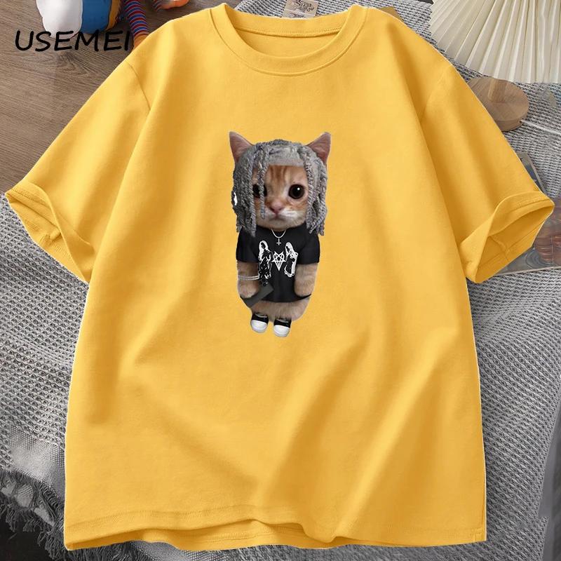 Мужская футболка Destroy Lonely, повседневные мужские футболки с графическим рисунком, летние хлопковые футболки с принтом в стиле хип-хоп, модная уличная одежда Y2k, топы 90 s