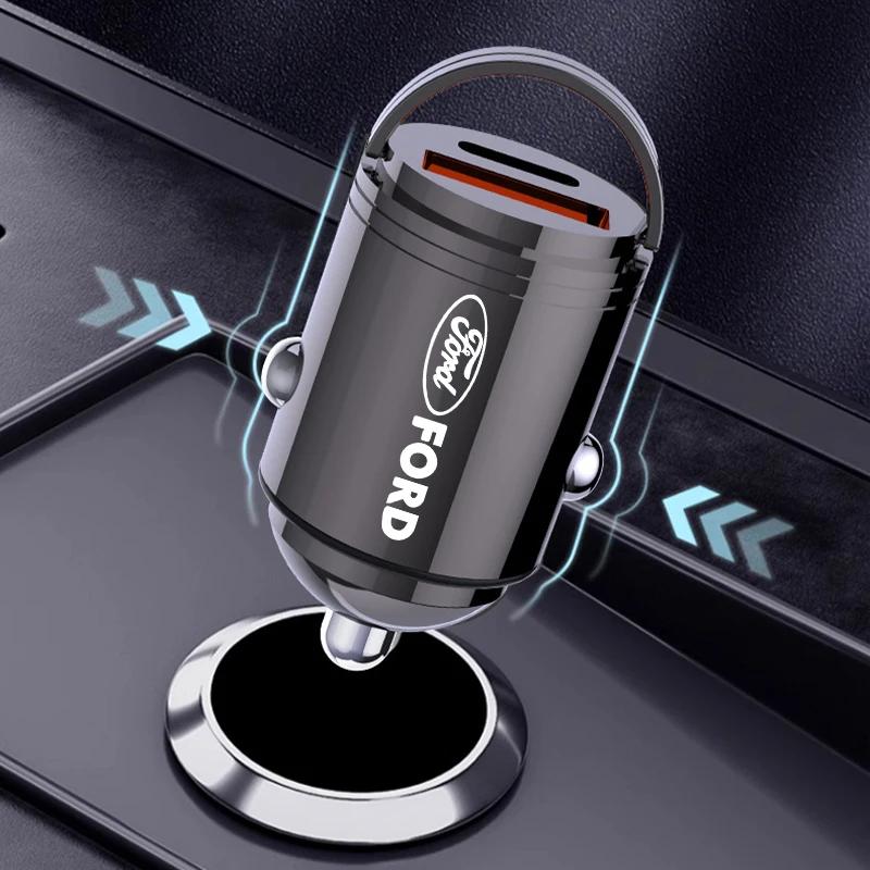 Car Sticker 2025 Hot New 100W Car Charger Lighter PD Fast Charging Mini Car Phone Charger For Ford Escape Kuga Mondeo Ecosport F