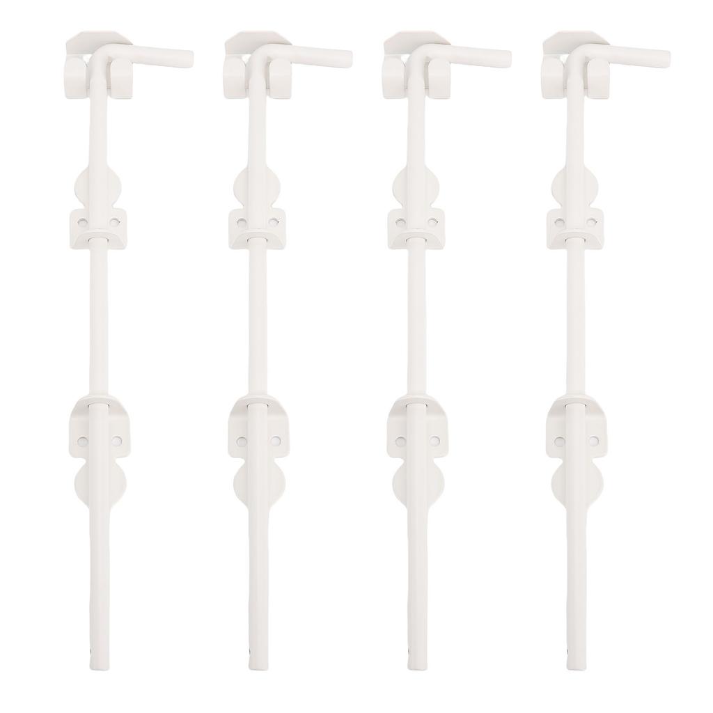 4 Set Cane Screw Gate Drop Rod 12in Wood Fence Ground Latch Metal Stopper Steel Drop Pin Heavy Duty Hardware