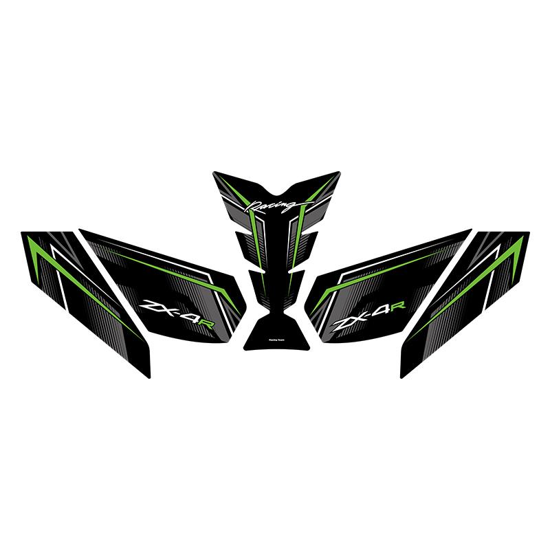 For KAWASAKI ZX4R 4RR Fuel Tank Protection Stickers Kits Of Motorcycle Accessories Gas Fuel Pad Decoration Refit Decals