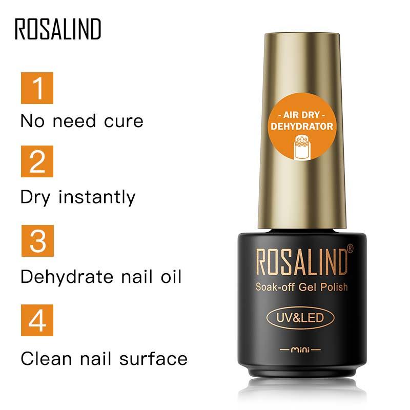 ROSALIND 3 шт. Базовое верхнее покрытие Матовое верхнее покрытие Гель-лак для ногтей