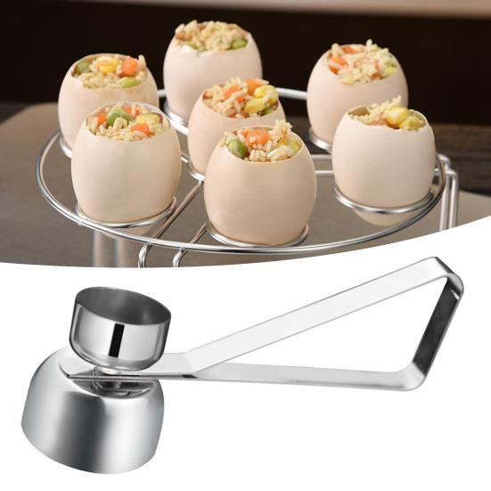 Yousheng 1/2 шт., нержавеющая сталь, инструмент для разбивания яичной скорлупы, простой гаджет для разбивания яиц, открывалка-сепаратор, кухонный инструмент для яиц, заварных кремов, пудингов, тортов