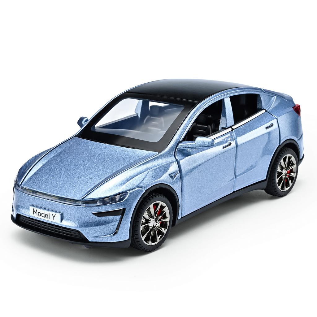 1:32 Model Y Alloy Car Model Sound and Light Pull Back Children's Toy Collectibles Birthday gift