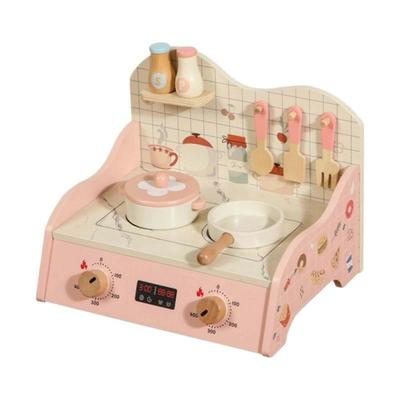 Игровой набор для кухни Деревянный игровой кухонный набор для кукольного домика Игрушечная кухня для уличного ресторана Игры в ролевые игры