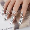 Opening Ring Girl Gift Zinc Zinc Alloy Finger Ring Fashion Jewelry Fingernail Protective Women Nail Ring