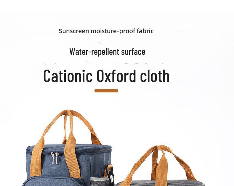 Dual-Layer Insulated Lunch Bag: Thickened Design for Office or Student Use