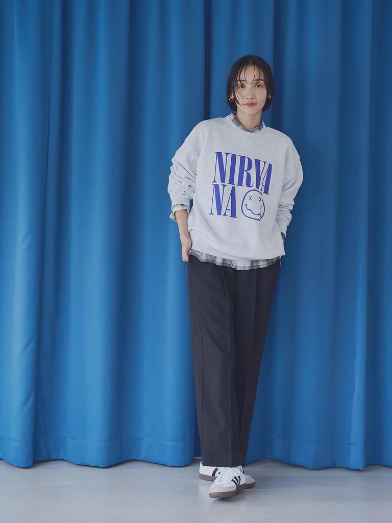 Cohen ROCK STANLEY Custom-Made NIRVANA Print Sweatshirt (Light Gray) 76206460515 1500 MD.GRAY (15) FREE