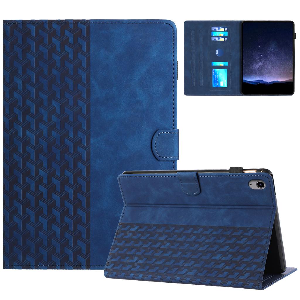 For iPad (2025)/10.9 (2022) Cover Imprinted Shockproof PU Leather Tablet Case with Card Slots