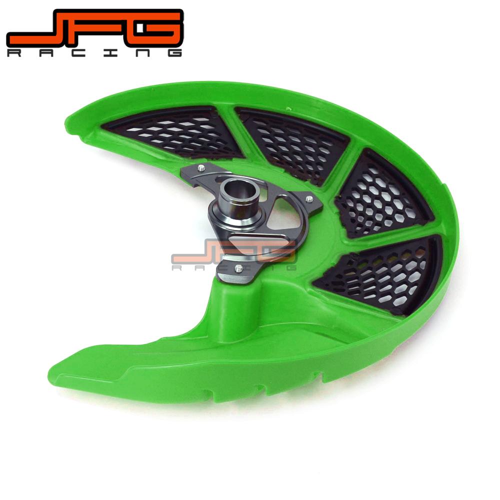 Front Brake Disc Rotor Guard Cover Protector For KAWASAKI KX125 KX250 KX250F KX450F KLX450R KX KXF KLX 125 250 450 2006-2018 JFG