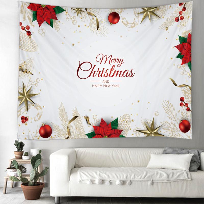 Christmas Holiday Decoration Scene Hanging Cloth Wall Covering Bedroom Decoration Cloth Tapestry