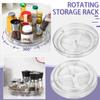 Clear NonSkid Organizers  Turntable Rack For Kitchen Cabinet, Pantry Organization And Storage, Fridge, Bathroom Vanity Countertop Makeup Organizing