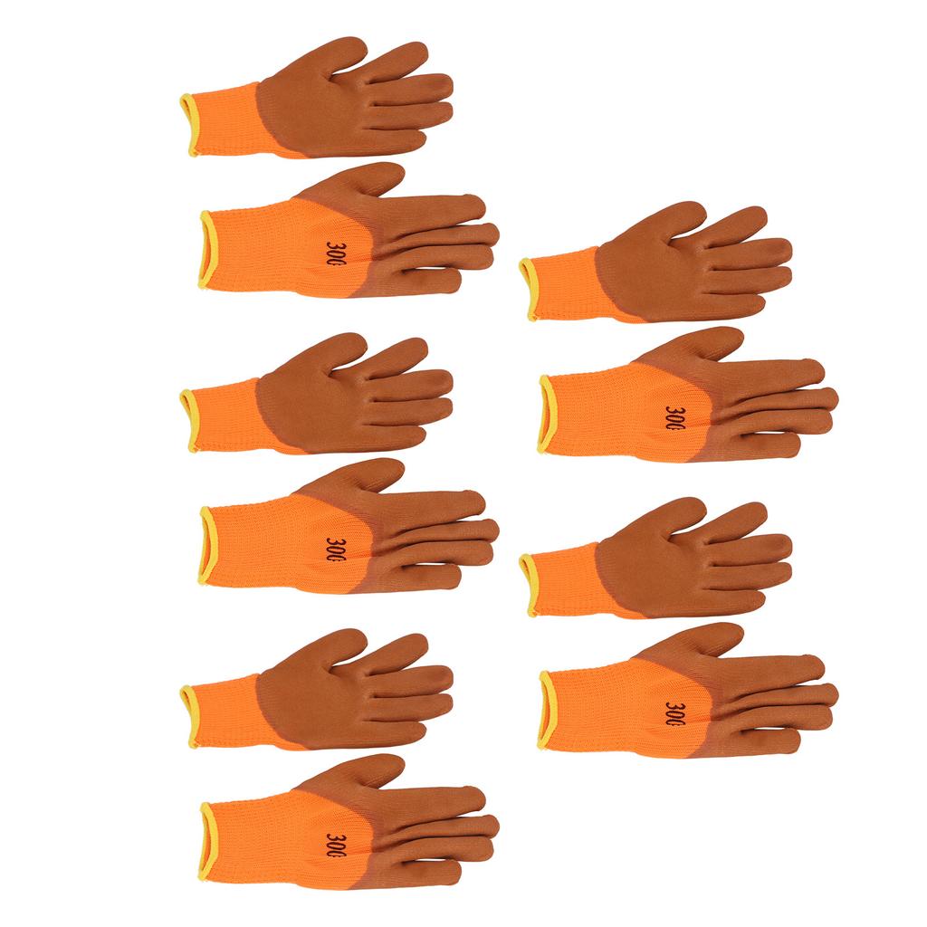 5 пар зимних рабочих перчаток износостойкие нейлоновые теплые перчатки утолщенные термоперчатки для холодной погоды