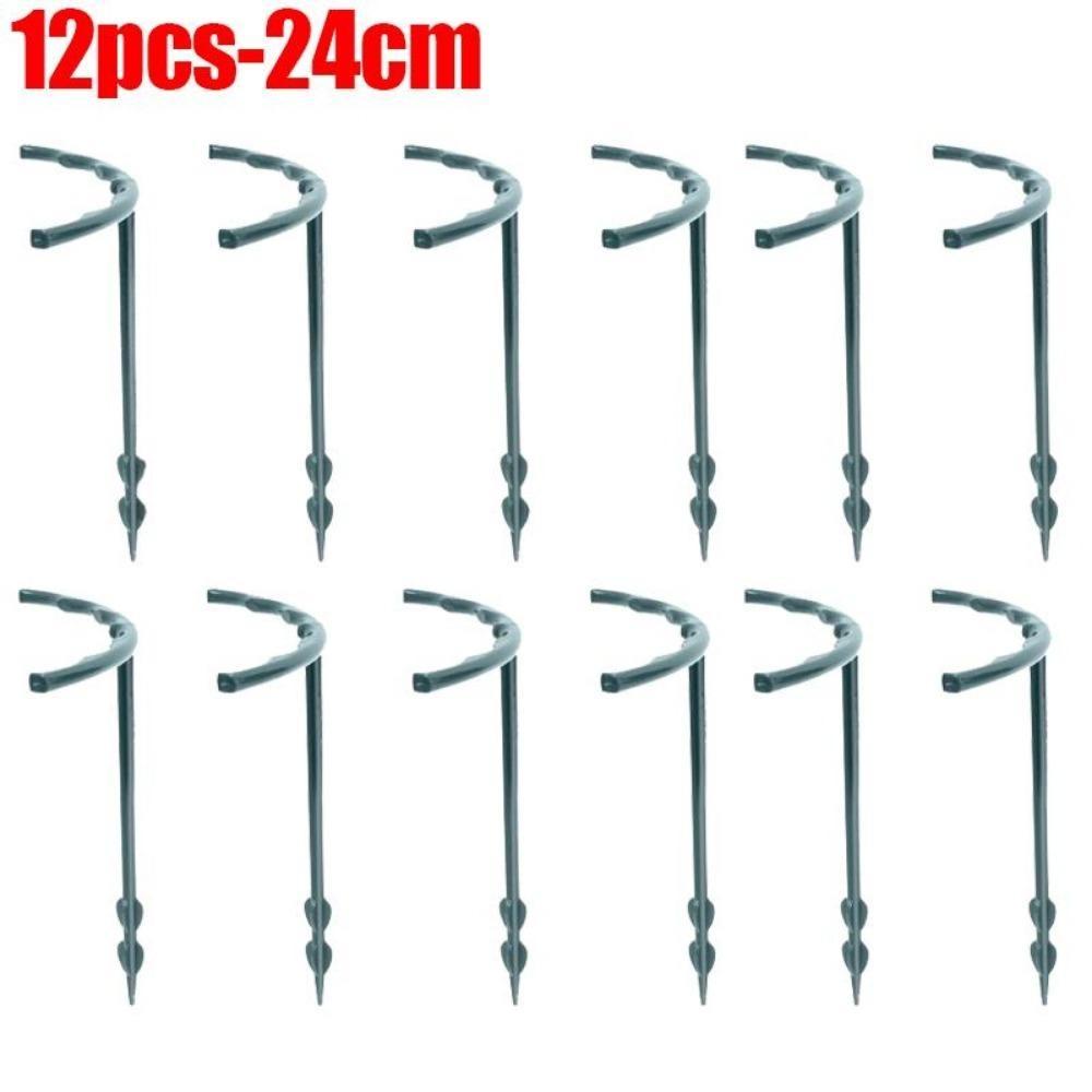 16 шт. пластиковая опора для растений, каркас для теплицы, полукруглый фиксированный стержень, комнатный цветок, лоза, лазающий кронштейн