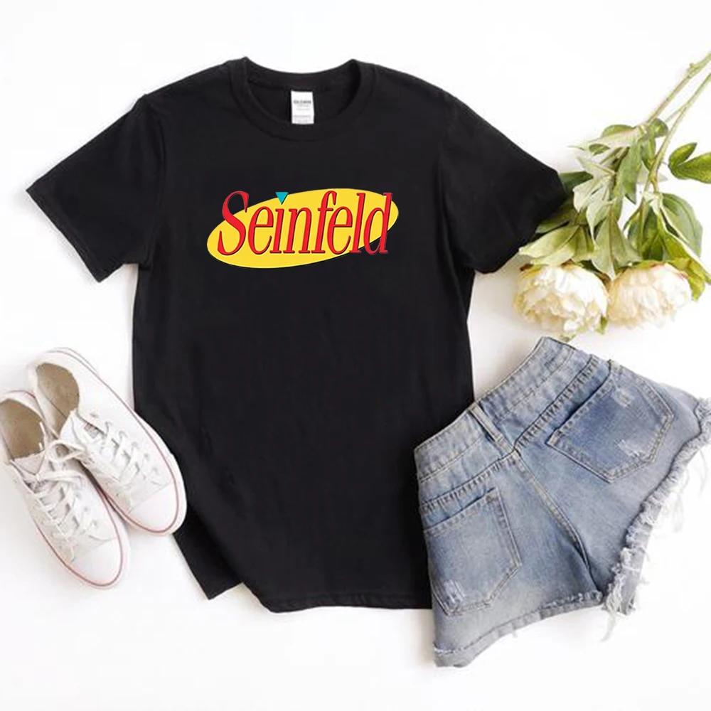 Seinfeld Logo Tshirt Vintage s Inspired Top Graphic T Shirts Unisex Funny TShirt Short Sleeve Vintage Tshirt Grunge Clothes