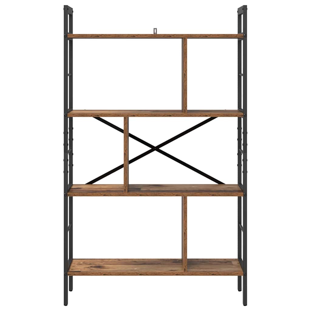 Vintage Wood Bookshelf 75 x 30 x 123.5 cm Engineered Wood