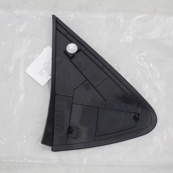 Black Left Front Side Mirror Corner Triangle Cover For 08 Toyota Yaris Hatchback