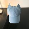 Sunscreen Cat Ears Baseball Cap Y2k Sun Hat Designer Women Peaked Cap  Female
