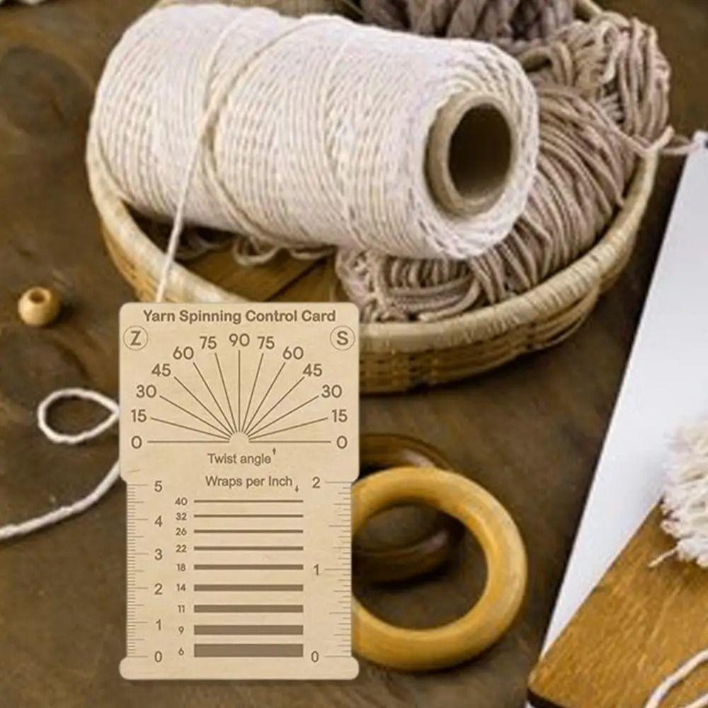 Square Knitting Gauge Ruler Handmade Crochet Hooks Ruler  for Spinners Yarn Measuring Tools