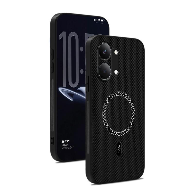 Для чехла телефона POCO F8 Pro F8 Pro Max, дизайн с текстурой кожи, с магнитной адсорбцией, ударопрочный и устойчивый к падениям