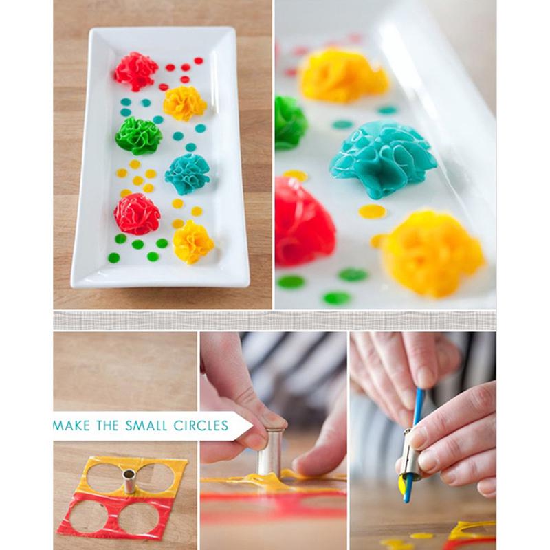 5Pcs Diy Round Polymer Clay Cutter Molds Pottery Ceramic Cutting Mould Tool