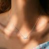 Usmobi Ring Pendant Necklace, Micro-Inlaid Zircon Neck Chain, Daily Exquisite Jewelry.