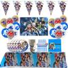 Vibrant Happy Birthday Balloons Beyblade Burst Theme Party Set For Boys Celebrations