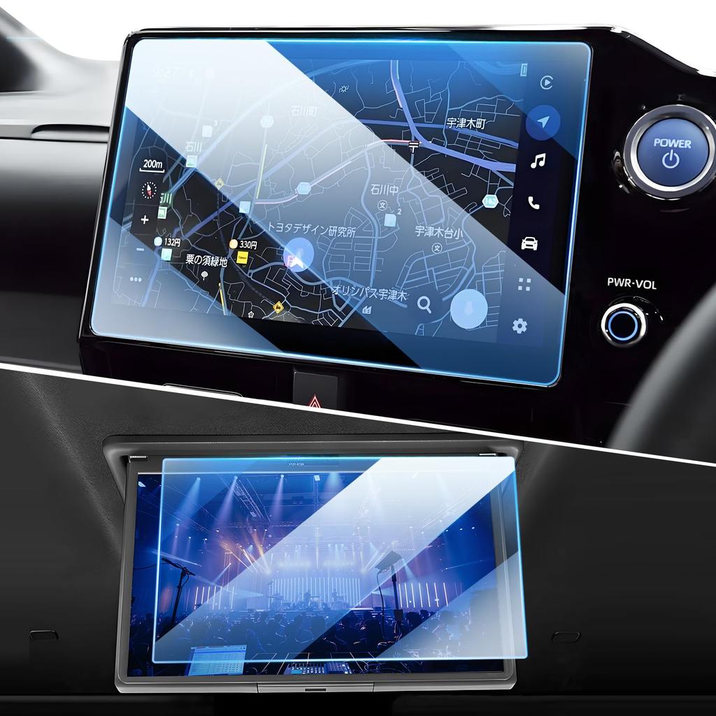 LANGBEAN Toyota Noah Voxy 90 Серия Пленка для монитора заднего сиденья Новая Закаленное стекло Твердость 9H Устойчивая к отпечаткам пальцев Ударопрочная Noah 90 Серия