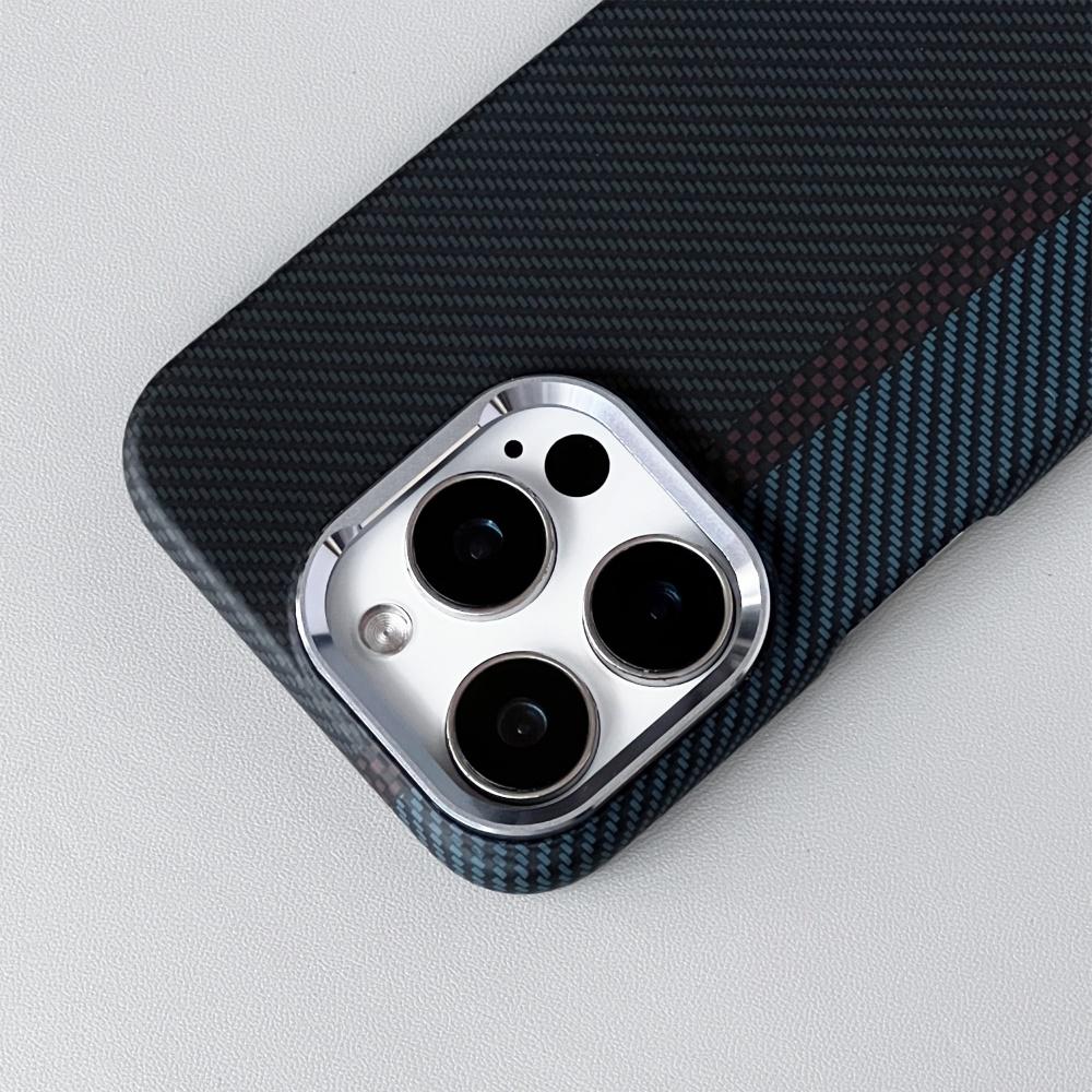 Роскошная текстура углеродного волокна для чехла MagSafe для iPhone 16 Pro Max 15 14 13 Магнитная беспроводная зарядка Ударопрочная твердая крышка