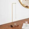 Flat Base Wind Chime Stand Solid Wood Stable Jewelry Display Holder Space-Saving Universal Necklace Storage Rack
