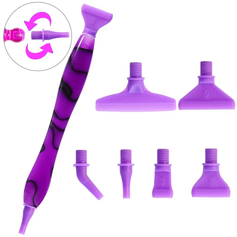 5D Resin Diamond Painting Pen Replacement Pen Heads Point Drill Pens with Clay Suitable for DIY Art Crafts Diamond Painting