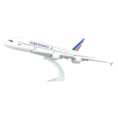 16 см Авиакомпания Air France Модель самолета A380 из литого сплава