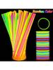 100Pcs Fluorescence Sticks Party Multicolor Glowing Stick Bright Colorful Light Bright Bendable Glow Bracelet Party Supplies