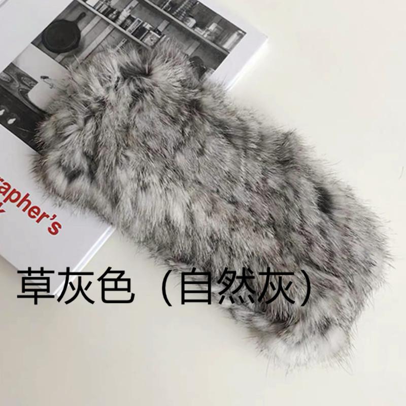 Корейская мода Ins для женщин Эластичная повязка на голову из кроличьего меха Осенняя и зимняя теплая плюшевая повязка на голову Вязаная меховая шапка