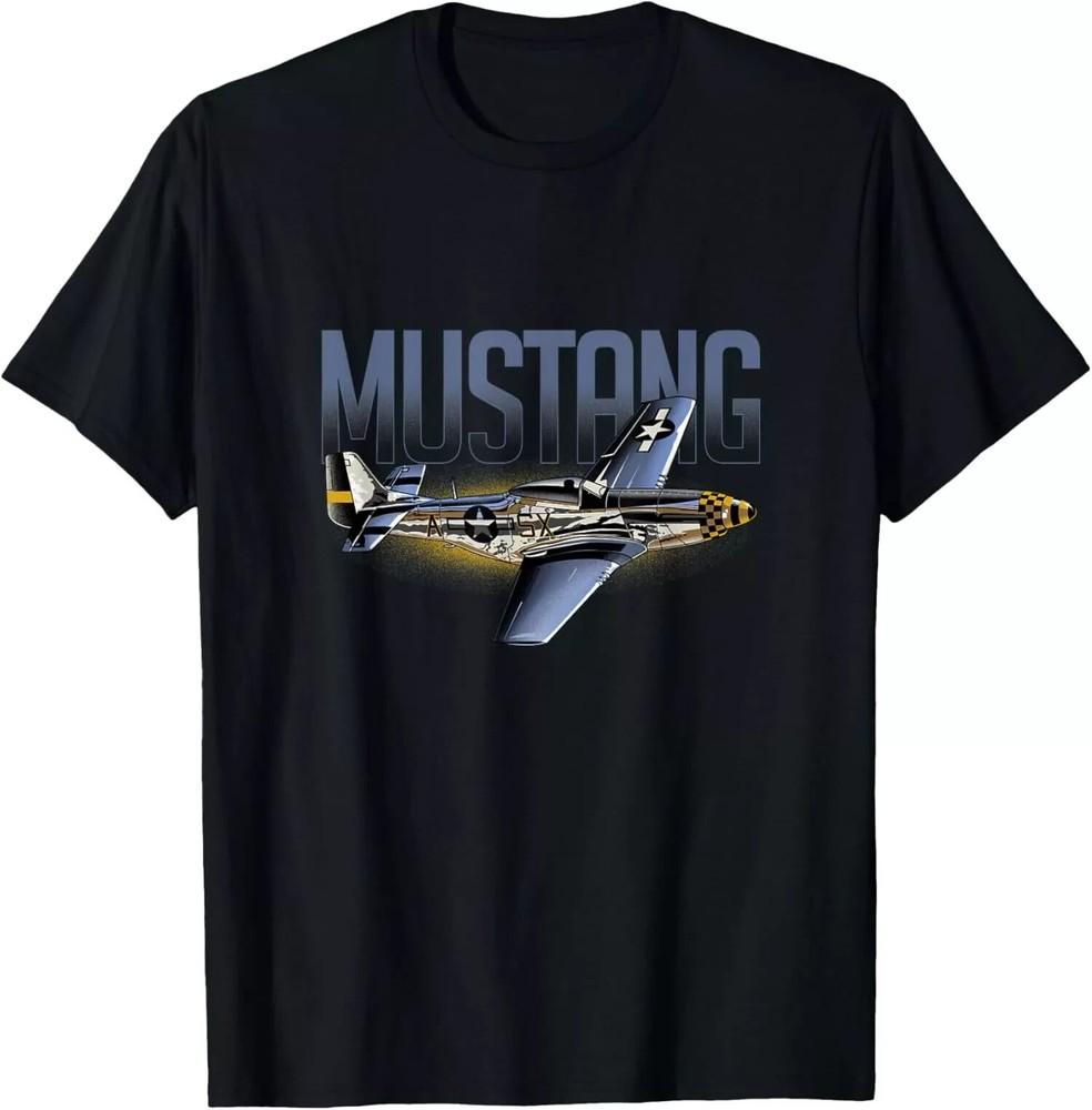 Новая Лимитированная Коллекция American Classics P-51 Mustang Военный Самолет Второй Мировой Войны Футболка Унисекс