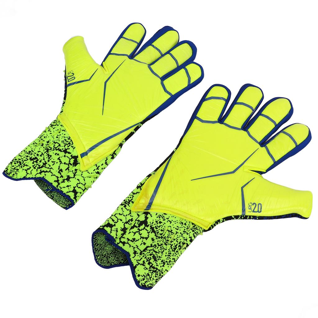Soccer Goalkeeper Gloves Thickened Latex Anti Slip Breathable Cushioning Soccer Goalie Gloves for Training Competition