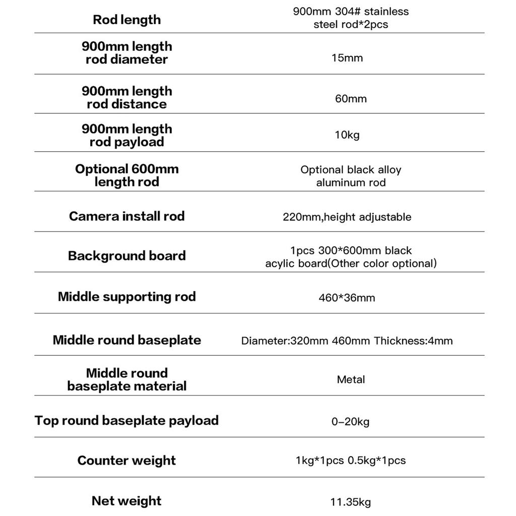 DF DIGITALFOTO V30 360 Degrees  Spinning Camera Rig Video Rotating Platform Metal Material Photography