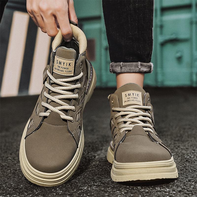 Men's Boots Autumn and Winter New Sports Casual Tooling Boots Soft Sole Non-slip Comfort Outdoor Boots Fashion Joker Tide Boots