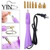 Flatback Rhinestone Setter Wand Hotfix Applicator Kit with 7 Tips, Hot Fix Tool Tool, for DIY Clothing Fabric Craft Projects Shoes Bags
