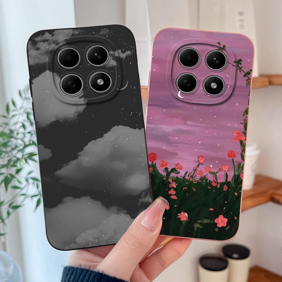 Чехол для Poco M8 Pro Милый дизайн Ударопрочный Защита для телефона Мягкий Жидкий Силикон Высокое качество Задняя крышка Для Poco M 8 M8Pro Capa