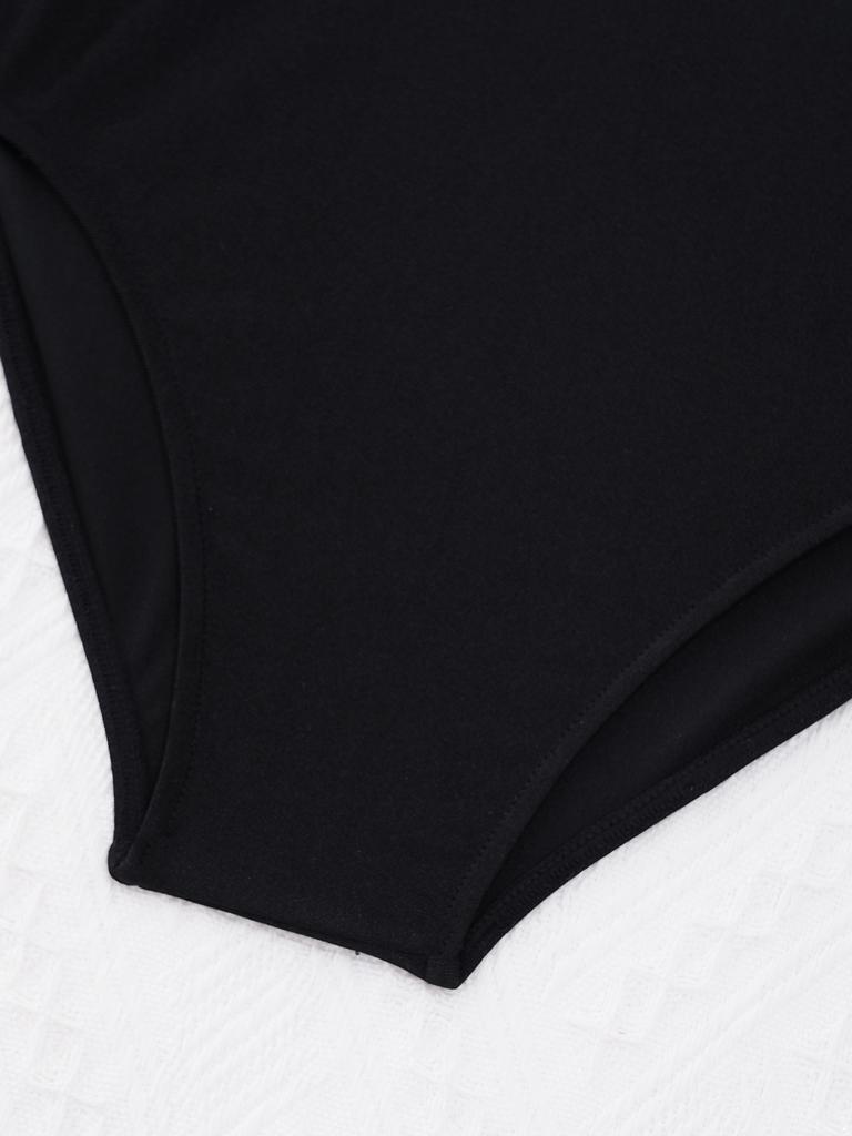 Сетчатый купальник для танцев в стиле пэчворк для девочек, без рукавов, с круглым вырезом и открытой спиной, контрастный цвет, гимнастический костюм