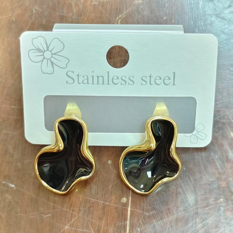 Chic Abstract Cloud White Stud Earrings for Women Trendy Casual Accessory
