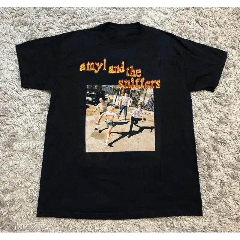 RARE Amyl and the Sniffers Black Cotton S 5XL T Shirt HD375