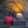 3D подсвечник силиконовая форма геометрическая банка в форме подставки для свечей гипсовый подсвечник форма украшения дома