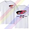 Mugen Power Japan Tuner Racing Men's Black and WhitePrinted T-shirt Casual Men'sWomen's T-Shirt Top Short-sleeved Sweatshirt