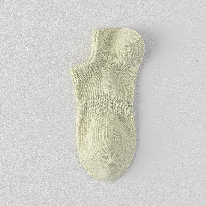 Женские нескользящие хлопковые носки-подследники - Тонкие весенне-летние, короткие носки, не скатывающиеся