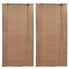 VidaXL Stores Roulants En Bambou 2 Pcs 80x160 Cm Marron
