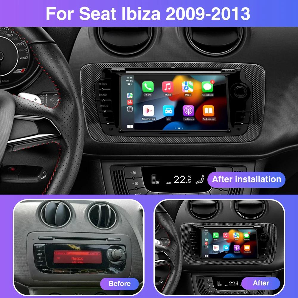 Grandnavi 7Inch Android 13 Car Radio For Seat Ibiza 6j 2009-2013 Multimedia Video Player Wireless Carplay Android Auto GPS Audio