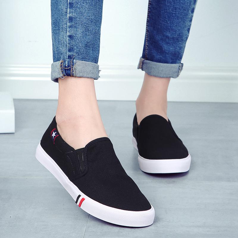 4 Colors SizeEU35-EU47 Men Women Casual Flat Shoes Fashion Canvas Lazy Shoes