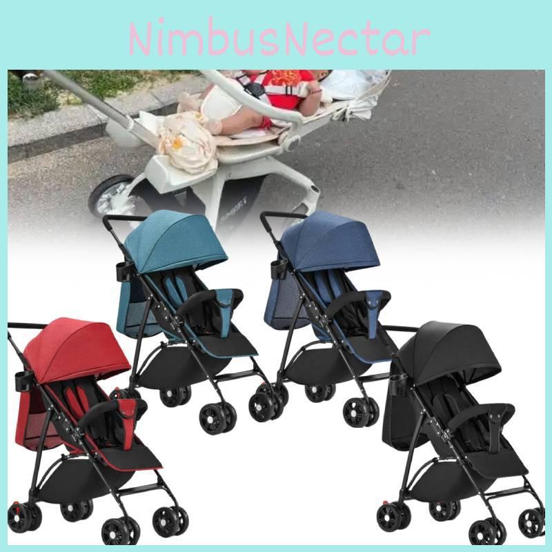 Versatile Convertible Baby Stroller Lightweight Easy Foldable Umbrella Pram For Infants