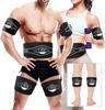 EMS Abdominal Muscle Training Belt with Stainless Steel Electrode No Gel Sheets Abdominal Muscle Training Machine with Calorie LCD 30 Intensity USB